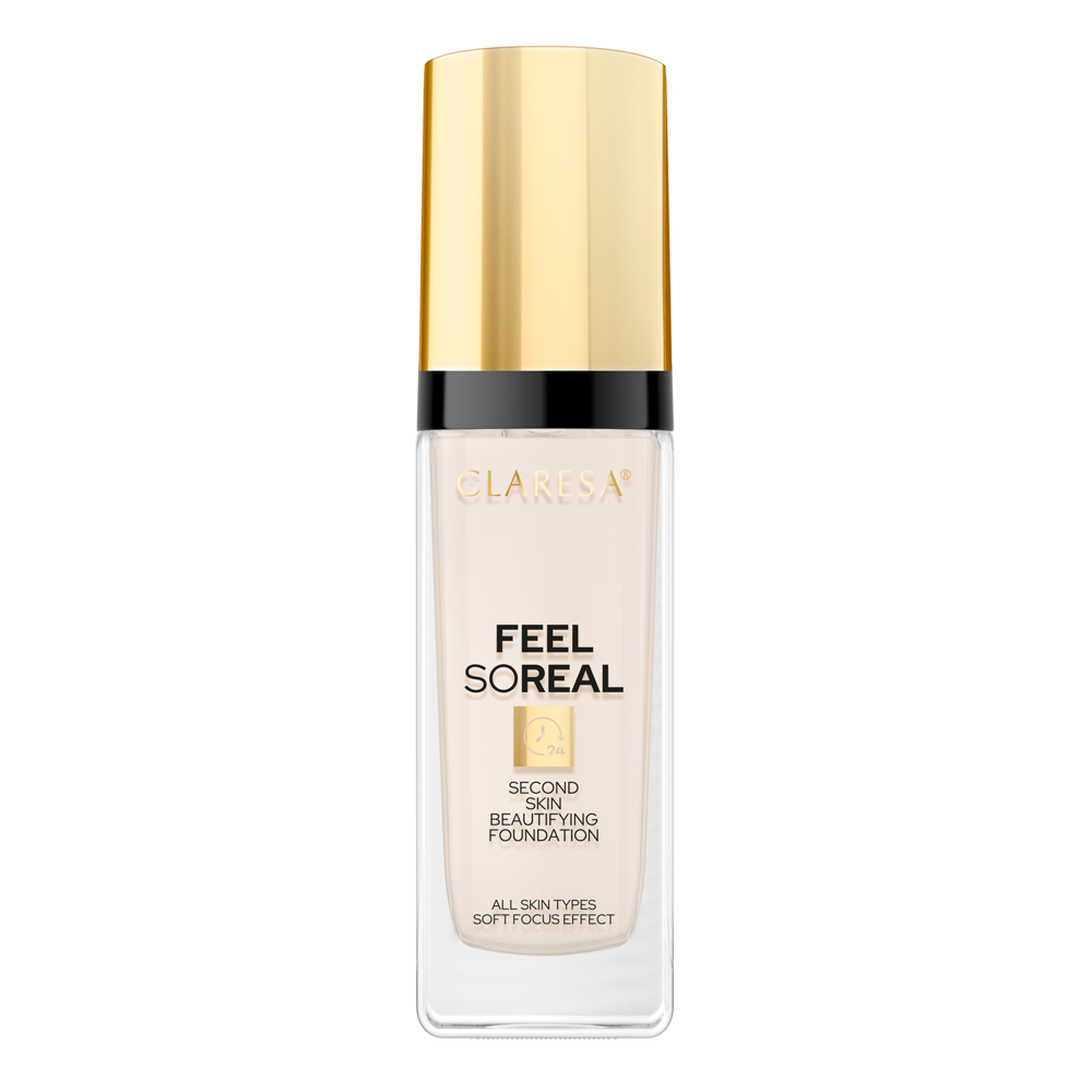 Claresa - Feel So Real - Zkrášlující make-up typu Second Skin - 04 Medium - 30 ml