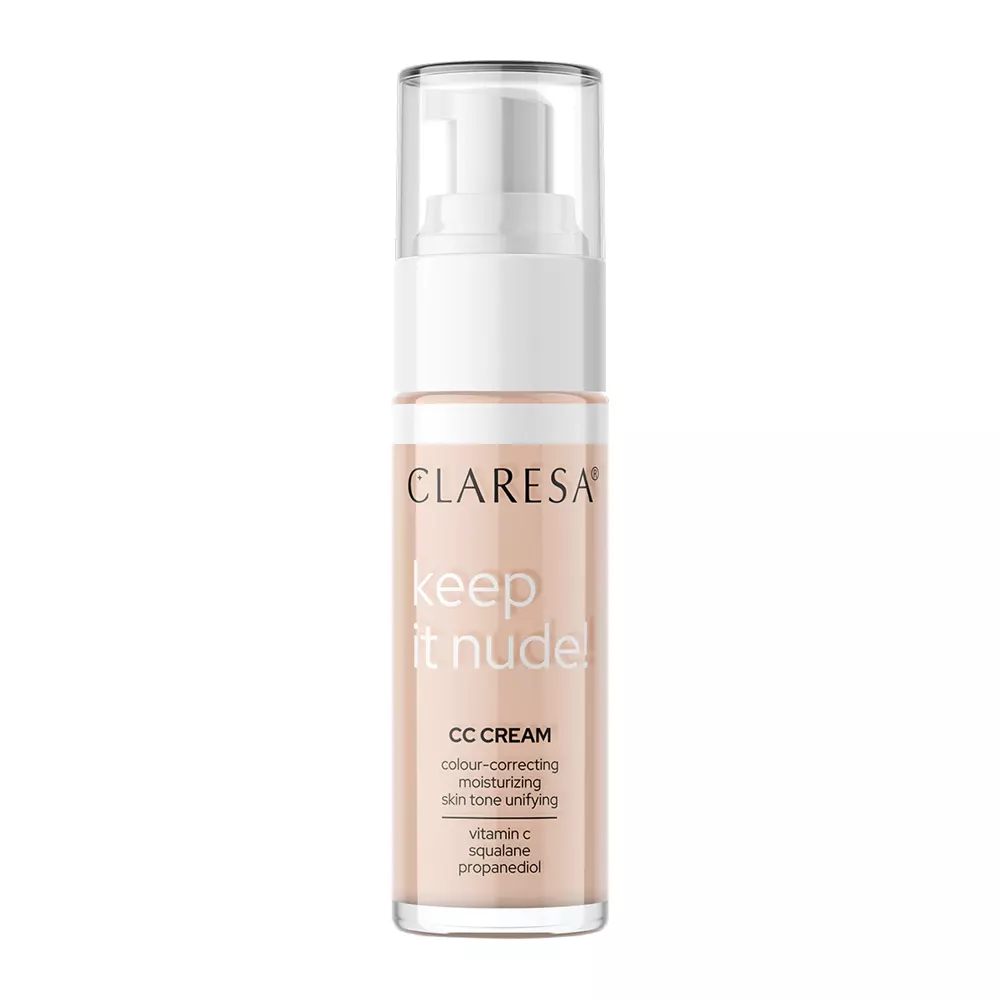 Claresa - Keep It Nude! - Hydratační make-up sjednocující tón pleti - 102 Warm Medium - 30 ml