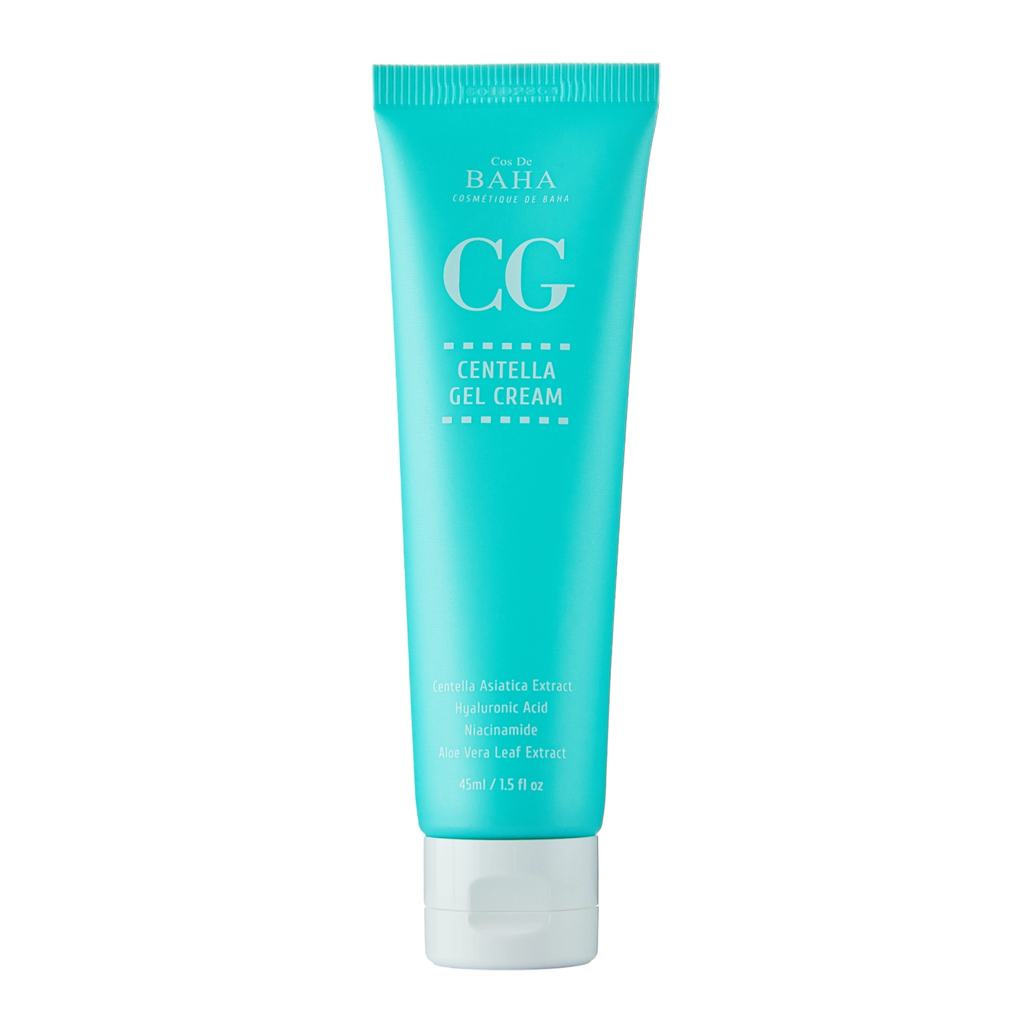 Cos De BAHA - CG Centella Gel Cream - Zklidňující pleťový krém s extraktem z pupečníku asijského - 45 ml