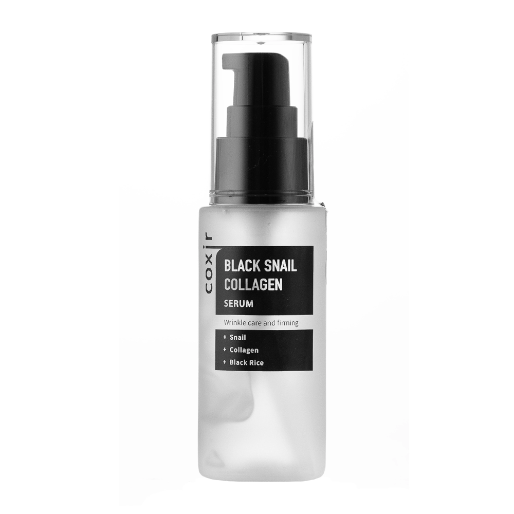 Coxir - Black Snail Collagen Serum - Pleťové sérum proti vráskám s hlemýždím slizem - 50 ml