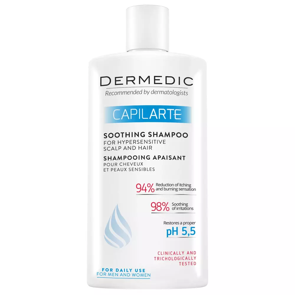 Dermedic - Capilarte - Soothing Shampoo for Hypersensitive Scalp and Hair - Zklidňující šampon pro citlivou pokožku hlavy - 300 ml