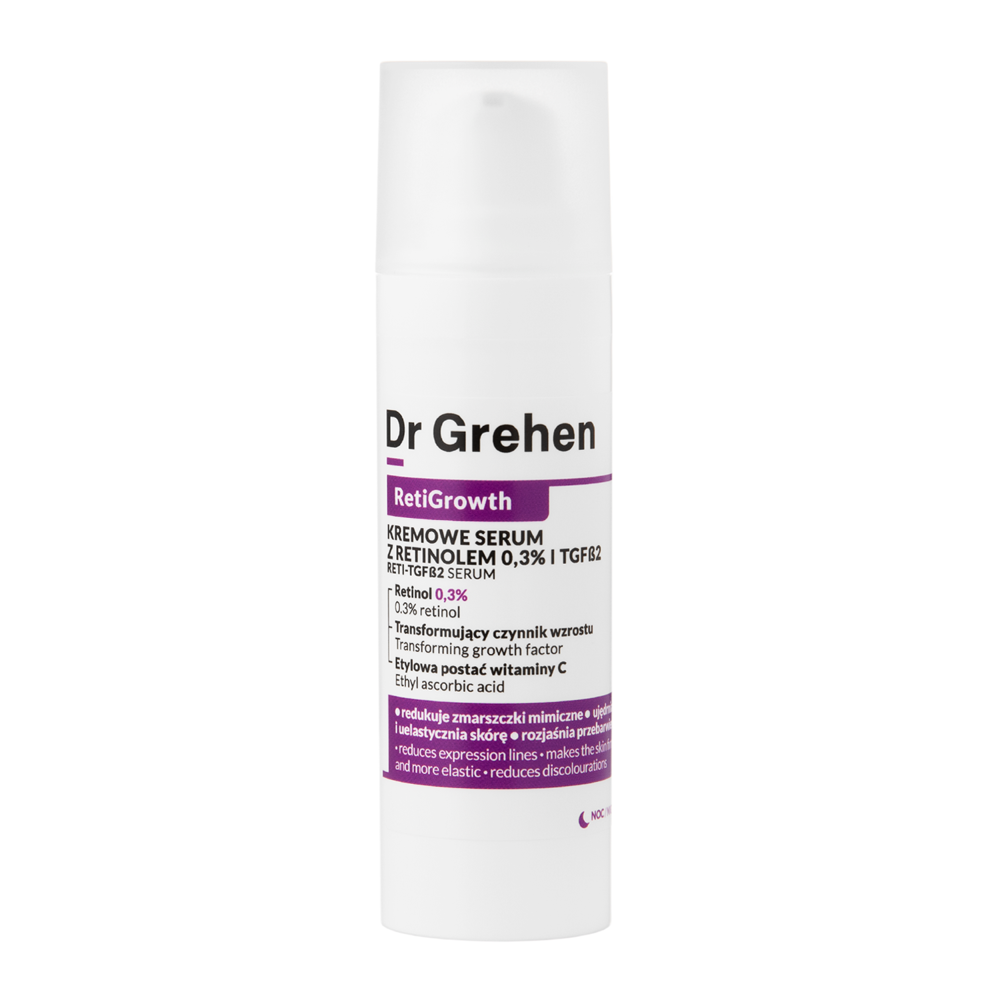 Dr Grehen - RetiGrowth - Reti-TGF Serum - Krémové sérum s retinolem 0,3 % a růstovým faktorem - 30 ml