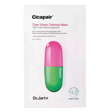 Dr.Jart+ - Cicapair Calming Mask - Zklidňující textilní maska s pupečníkem asijským - 25 g