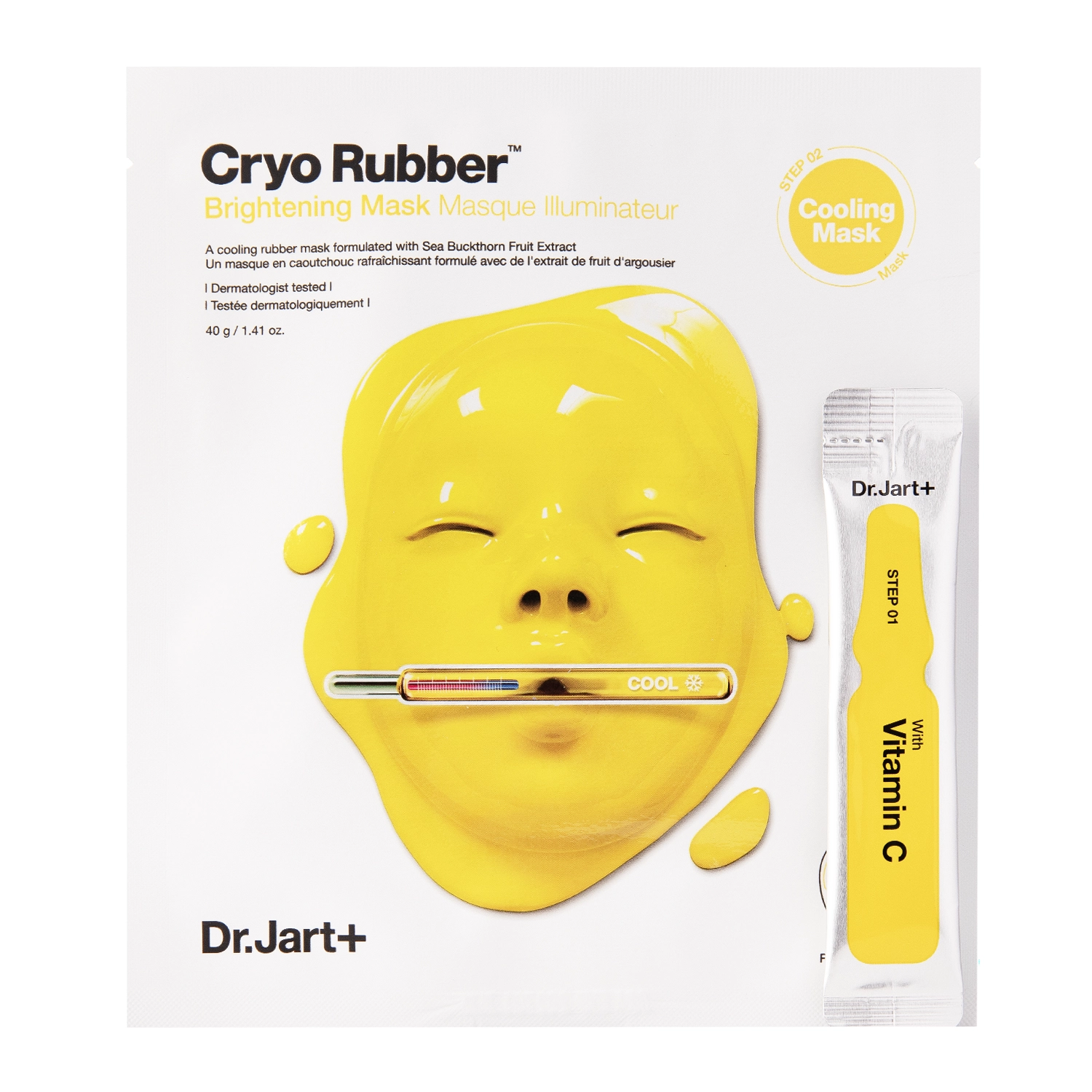 Dr.Jart+ - Cryo Rubber with Brightening Vitamin C - Rozjasňující pleťová maska - 40 g 