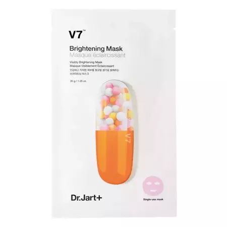 Dr.Jart+ - V7 Brightening Mask - Rozjasňující textilní maska - 30 g