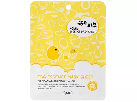 Esfolio - Pure Skin Egg Essence Mask Sheet - Textilní maska s vaječným žloutkem - 25 ml