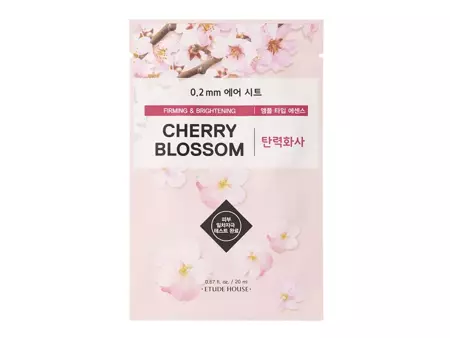 Etude House - 0.2mm Therapy Air Mask - Cherry Blossom - Rozjasňující maska ​​s extraktem z třešňových květů - 20 ml