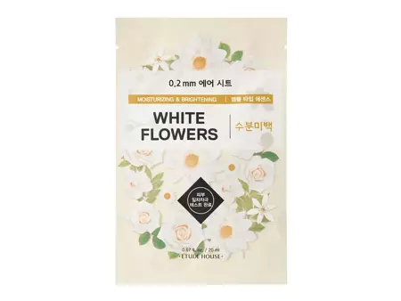 Etude House - 0.2mm Therapy Air Mask - White Flowers - Zklidňující maska ​​s extraktem z bílých květů - 20 ml