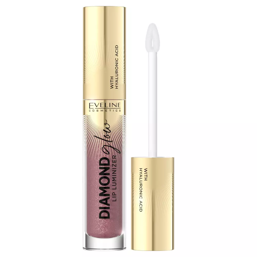 Eveline Cosmetics - Diamond Glow Lip Luminizer - 11 - Lesk na rty s kyselinou hyaluronovou - 4 ml