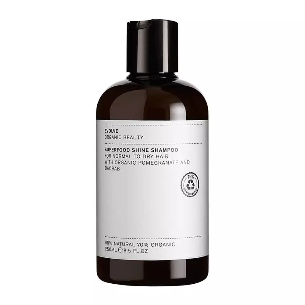 Evolve Organic Beauty - Superfood Shine Shampoo - Přírodní šampon pro lesk vlasů - 250 ml