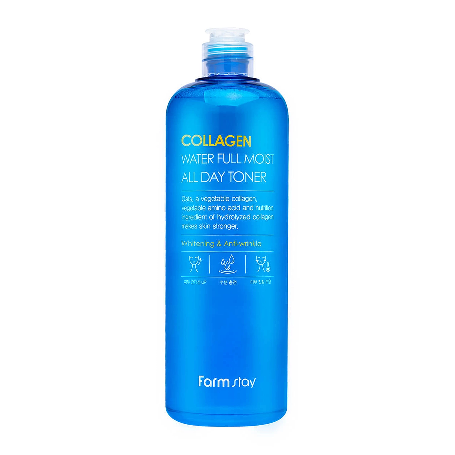 Farmstay - Collagen Water Full Moist Toner - Hydratační pleťové tonikum s kolagenem - 500 ml