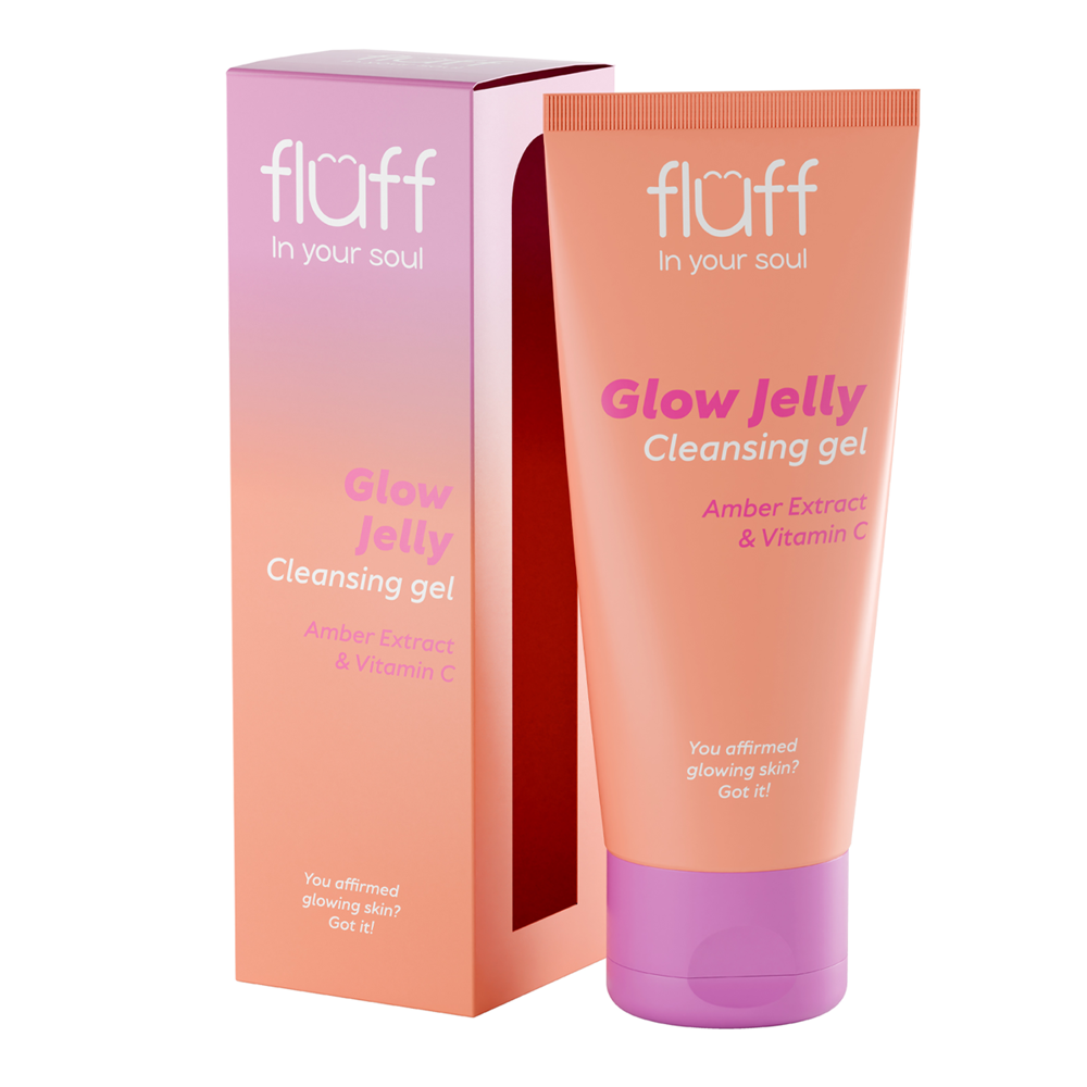 Fluff - Mycí gel na obličej - Extrakt z jantaru a vitamín C - 100 ml