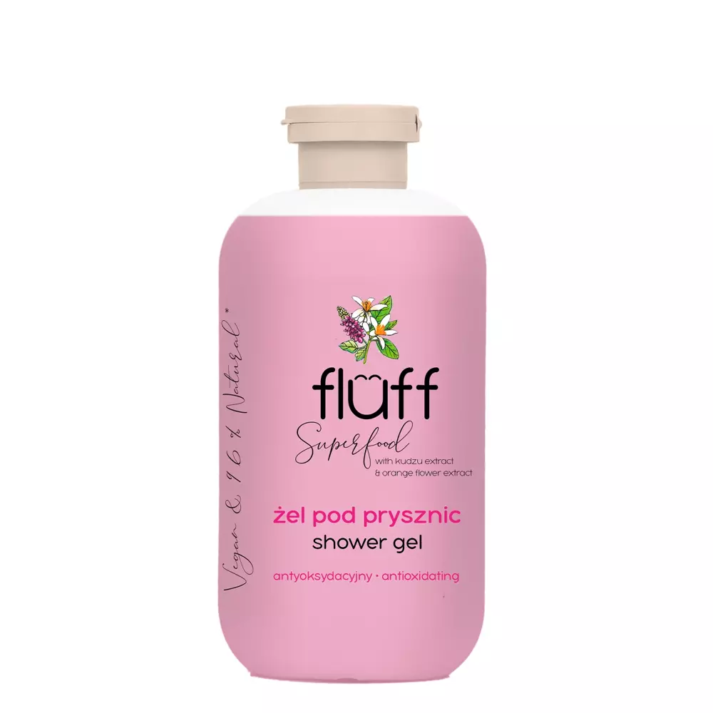 Fluff - Superfood - Antioxidating Shower Gel - Sprchový gel - kudzu a pomerančovník - 500 ml