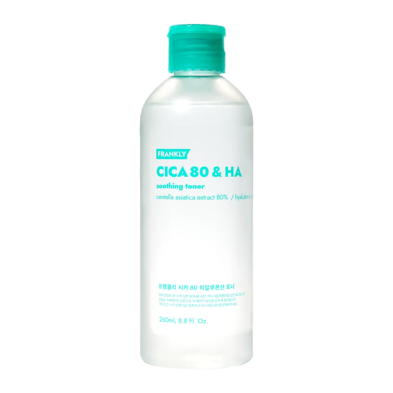 Frankly - CICA & HA Toner - Zklidňující pleťové tonikum s komplexem z pupečníku - 260 ml