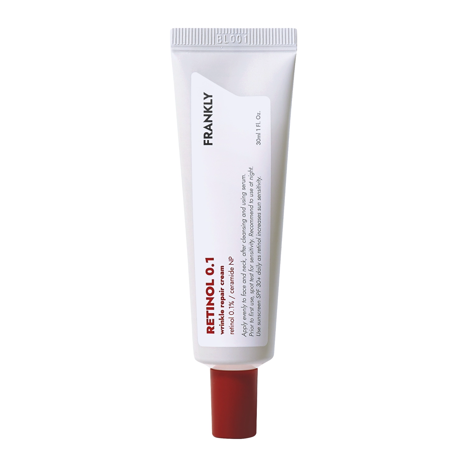 Frankly - Retinol 0,1 % Cream - Krém proti vráskám s retinolem 0,1 % - 30 ml