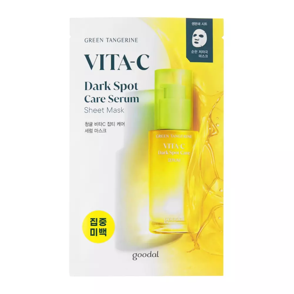 Goodal - Green Tangerine Vita C Dark Spot Serum Sheet Mask - Textilní maska s vitamínem C - 1 ks