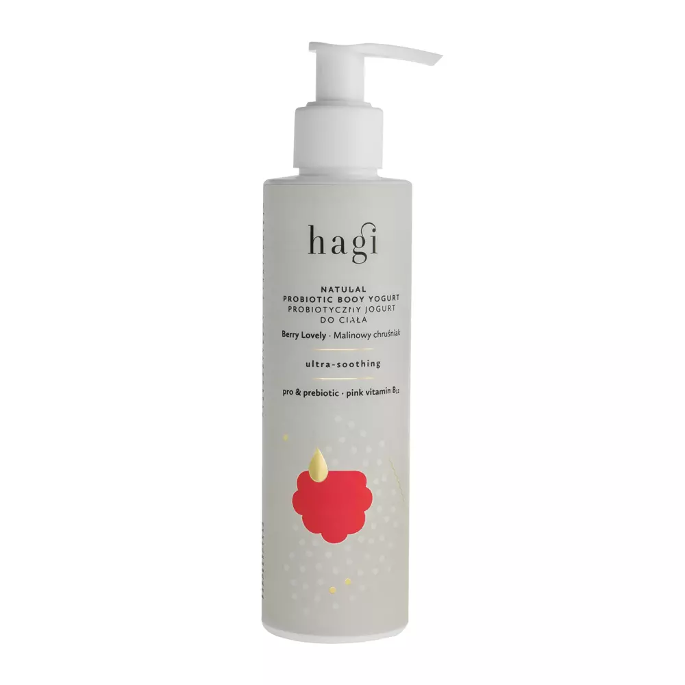 Hagi - Maliník - Natural Probiotic Body Yogurt - Hydratační tělový jogurt s probiotiky - 200 ml