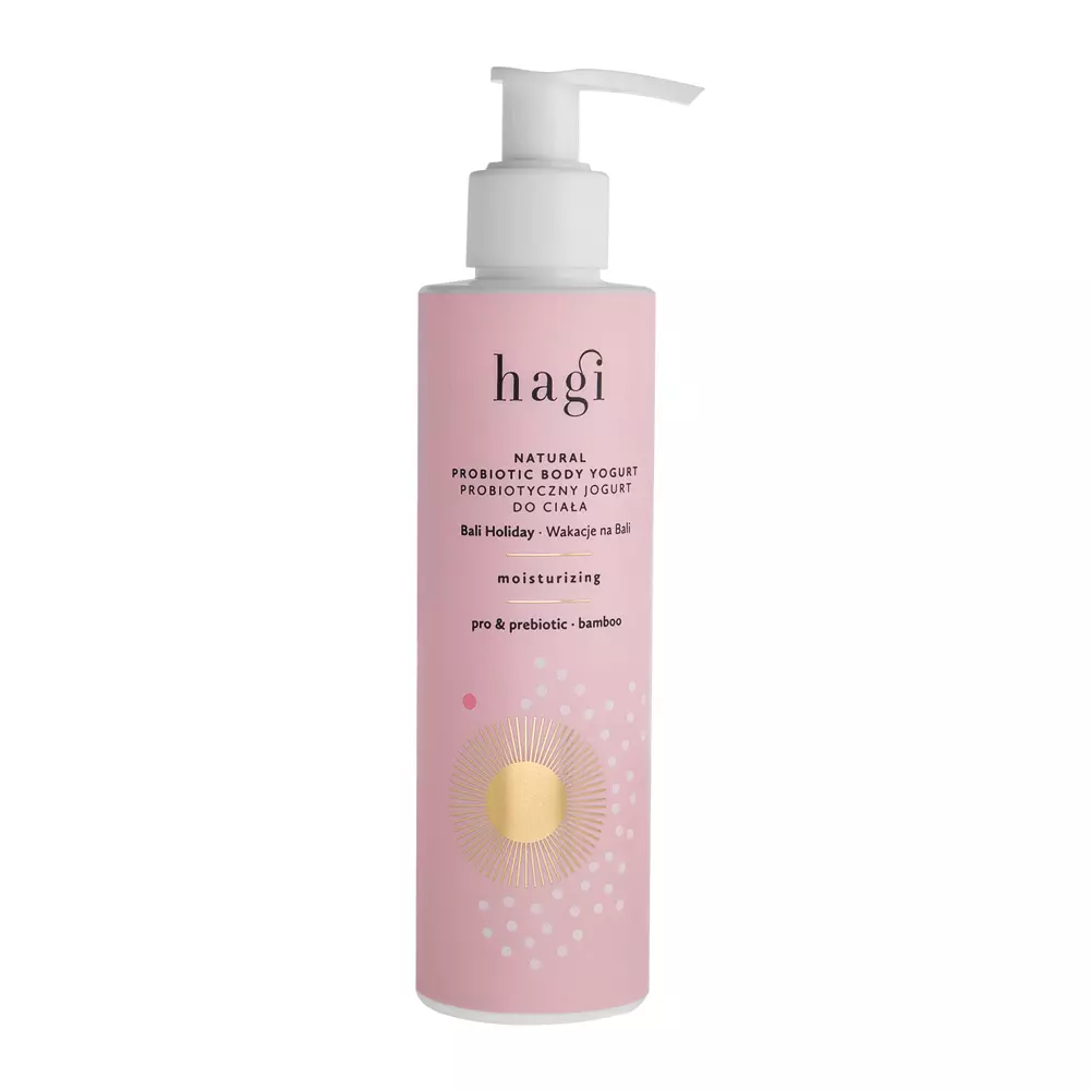 Hagi - Prázdniny na Bali - Natural Probiotic Body Yogurt - Hydratační tělový jogurt s probiotiky - 200 ml