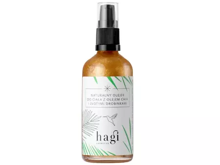 Hagi - Přírodní tělový olej se zlatými částečkami - 100 ml