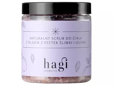 Hagi - Přírodní tělový peeling s jojobovým a švestkovým olejem - 300 g