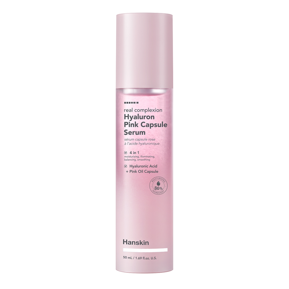 Hanskin - Real Complexion Hyaluron Pink Capsule Serum - Hydratační sérum na obličej - 50 ml