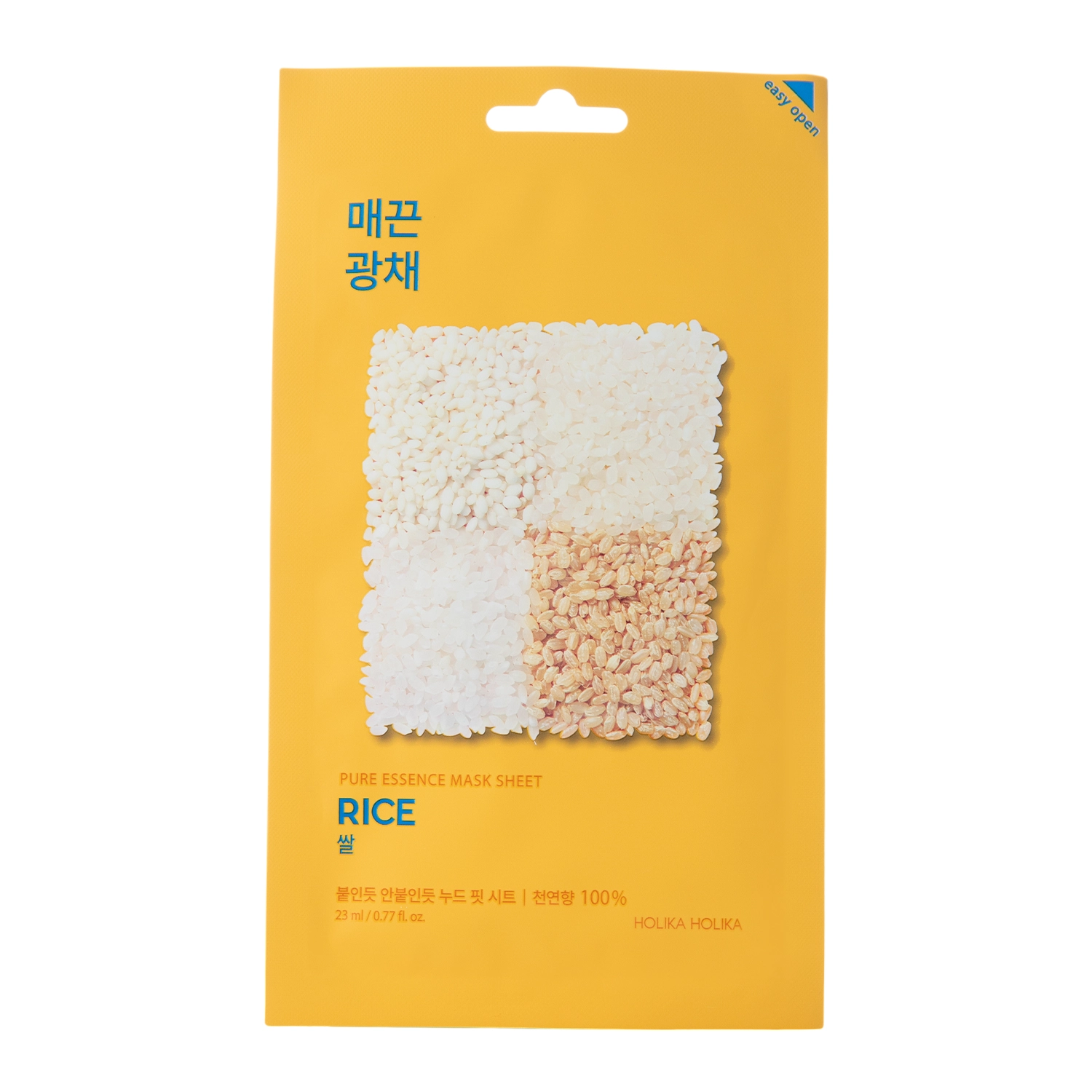 Holika Holika - Pure Essence Mask Sheet - Rice - Plátýnková maska s rýžovým extraktem - 23 ml