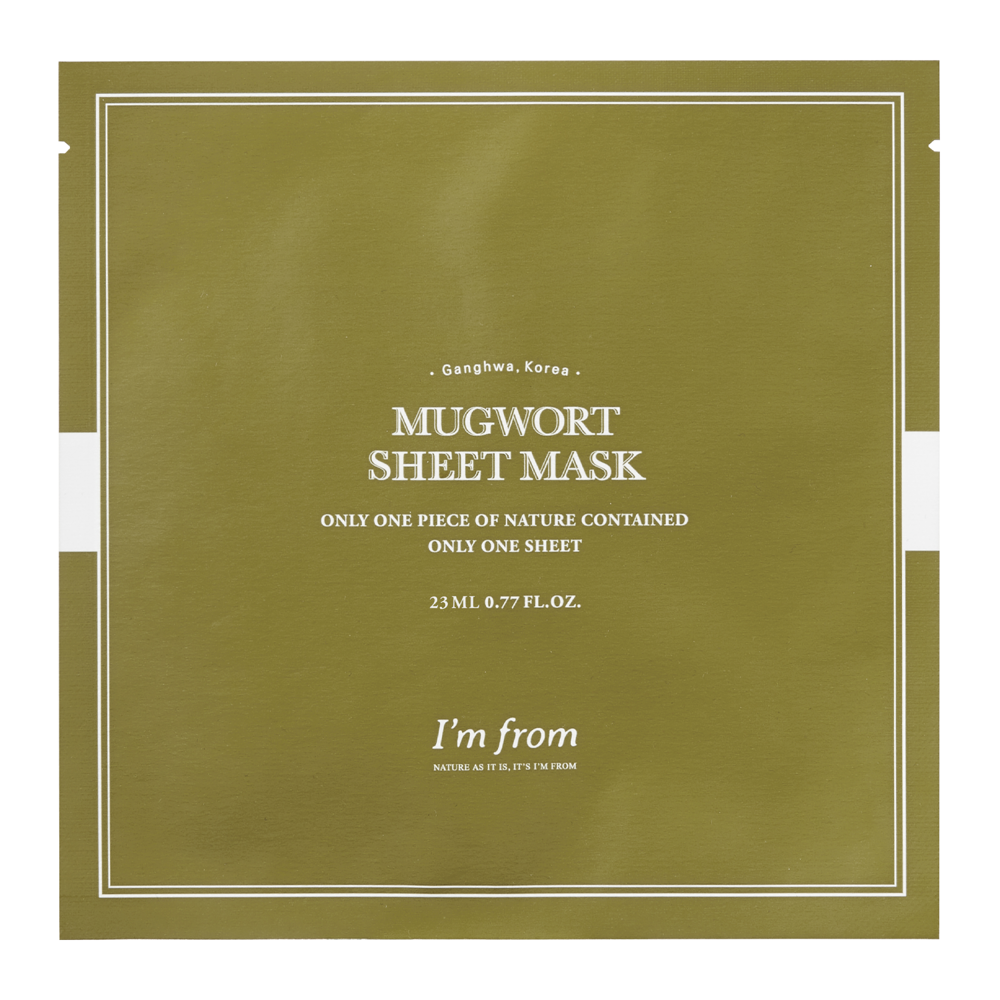 I'm From - Mugwort Sheet Mask - Zklidňující plátýnková maska s extraktem z pelyňku - 23 ml