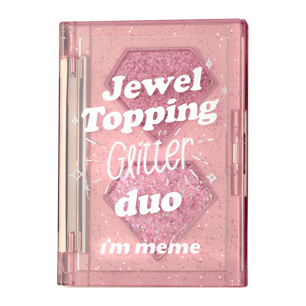 I'm Meme - Jewel Topping Glitter Duo - Paleta třpytivých stínů - 03 Pink Jewel - 3 g