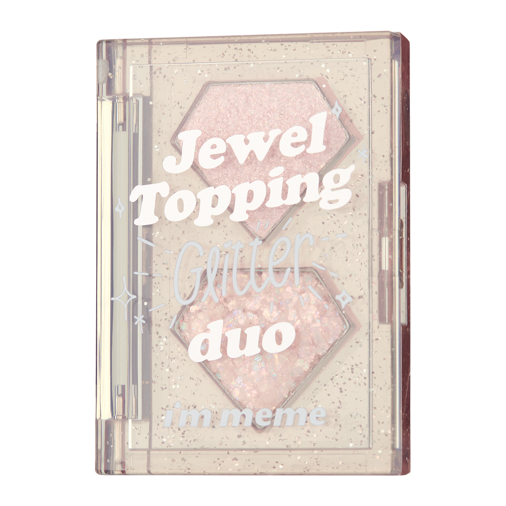 I'm Meme - Jewel Topping Glitter Duo - Paleta třpytivých stínů - 04 Opal Jewel - 3 g