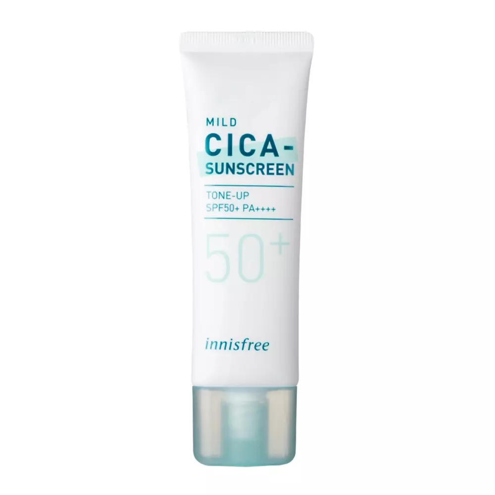 Innisfree - Mild Cica Sunscreen - SPF50+ PA++++ - SPF krém s pupečníkem asijským - 50 ml
