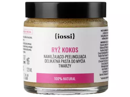 Iossi - Rýže a kokos - Hydratační, peelingová jemná pasta na mytí obličeje  - 120 ml