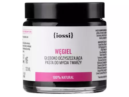 Iossi - Uhlí - Čisticí pasta na obličej - 120 ml
