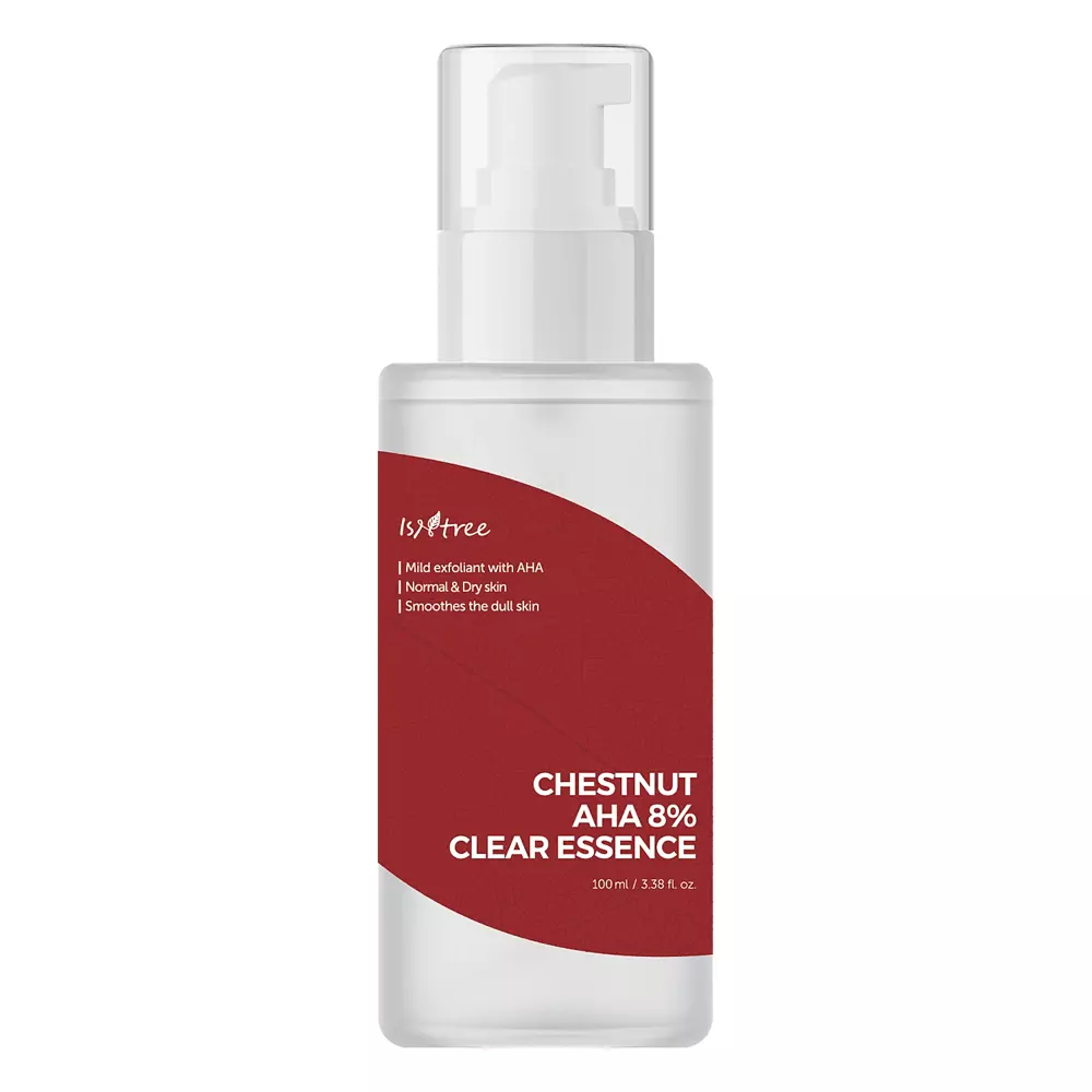 Isntree - Chestnut - AHA 8% Clear Essence - Pleťová esence s kyselinou mléčnou a glykolovou - 100 ml