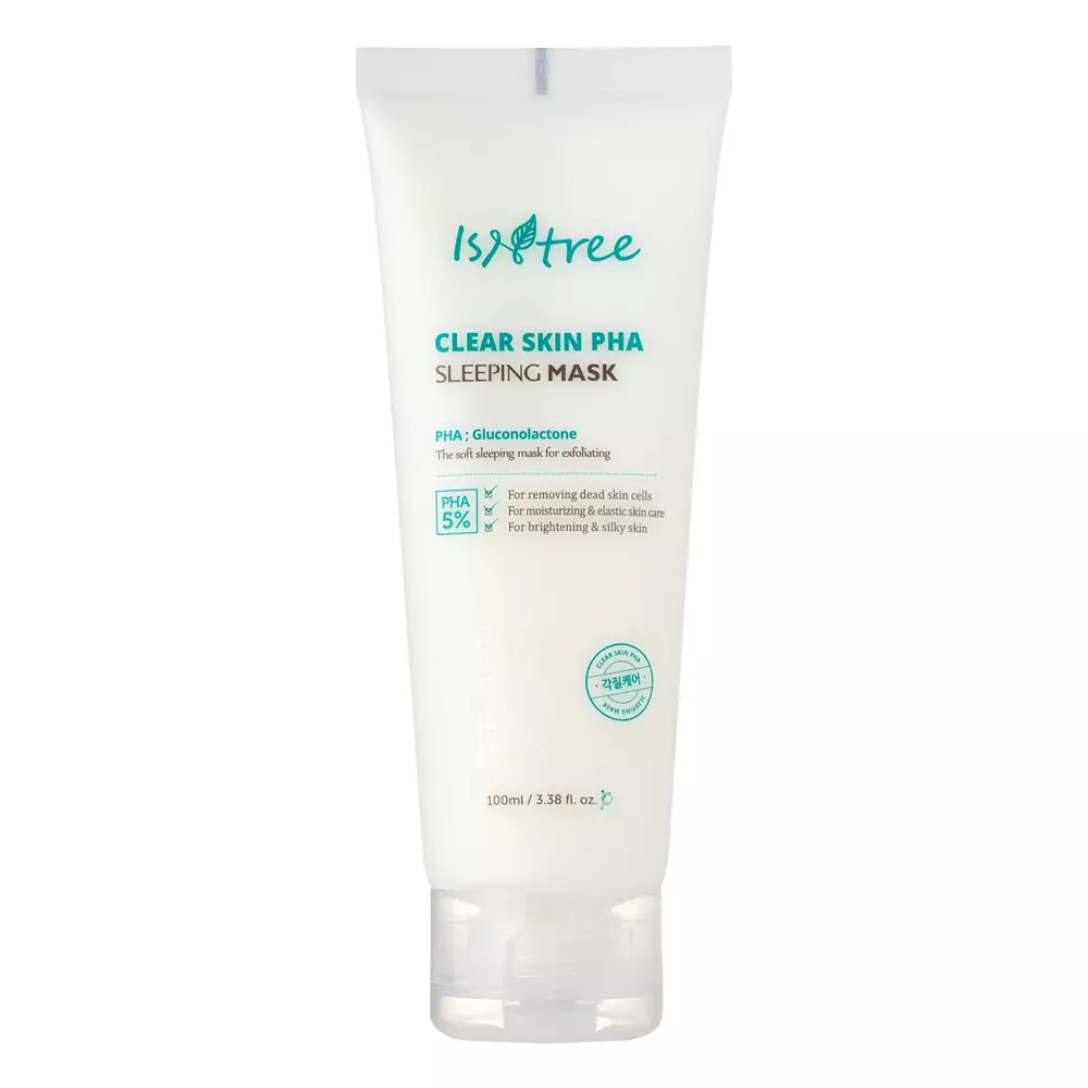 Isntree - Clear Skin PHA Sleeping Mask - Celonoční maska s glukonolaktonem - 100 ml