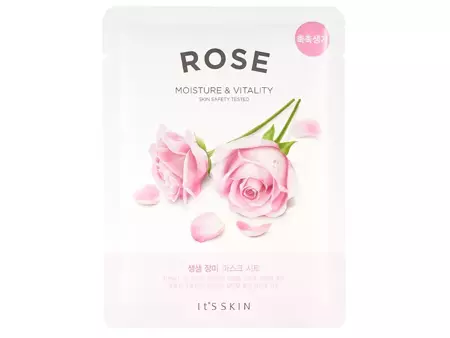 It's Skin - The Fresh Mask Sheet Rose - Zklidňující a protizánětlivá textilní maska s extraktem z růže - 19 g