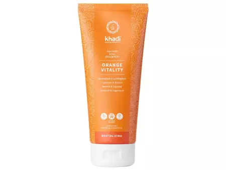 Khadi - Ayurvedic Shampoo Orange Vitality - Revitalizační šampon na vlasy - pomeranč - 200 ml
