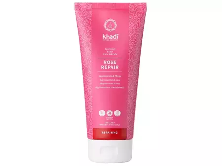 Khadi - Ayurvedic Shampoo Rose - Intenzivně vyživující šampon na vlasy - růže - 200 ml