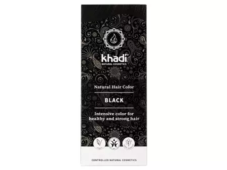 Khadi - Herbal Hair Colour - Black - Přírodní bylinná barva na vlasy - černá - 100 g