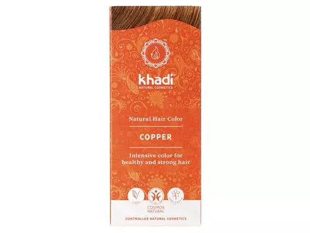 Khadi - Natural Hair Colour - Copper - Přírodní bylinná barva na vlasy - měděná - 100 g