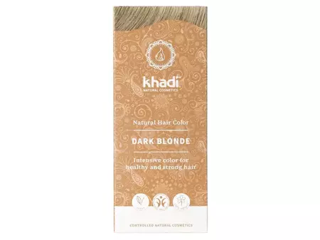 Khadi - Natural Hair Colour - Dark Blonde - Přírodní bylinná barva na vlasy - tmavá blond - 100 g