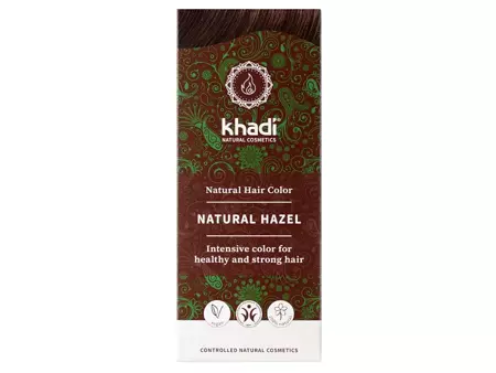 Khadi - Natural Hair Colour - Natural Hazel - Přírodní bylinná barva na vlasy - oříškově hnědá - 100 g