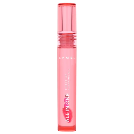 LAMEL - All in One Lip Tinted Plumping Oil - 401 - Pigmentovaný pečující olej na rty - 3 ml