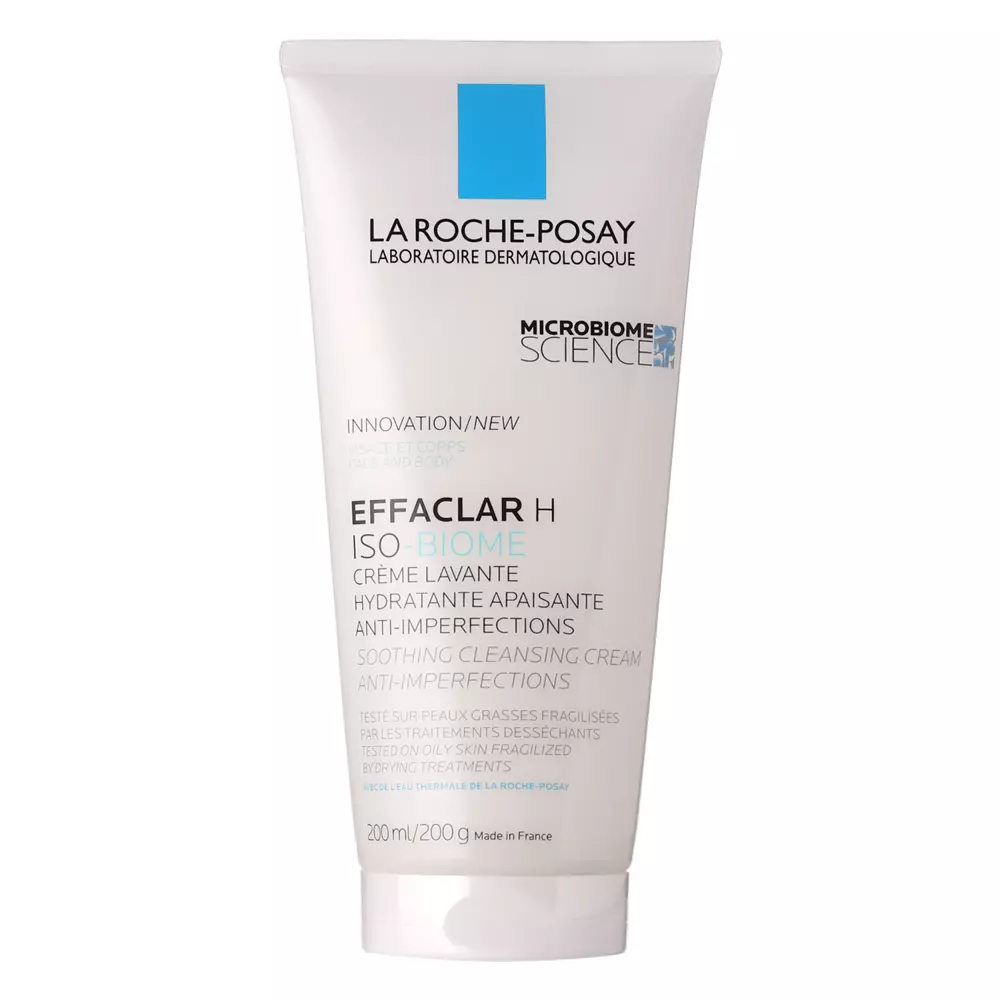 La Roche-Posay - Effaclar H - Iso-Biome Creme Lavante - Mycí krém na obličej a tělo - 200 ml