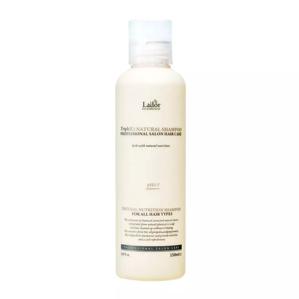 La'dor - TripleX3 Natural Shampoo - Hydratační šampon na vlasy - 150 ml