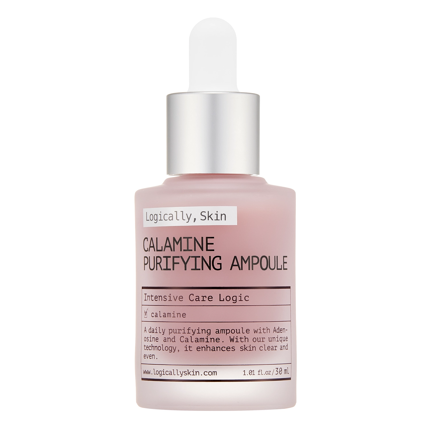 Logically, Skin - Calamine Purifying Ampoule - Zklidňující pleťová ampule s kalaminem - 30 ml