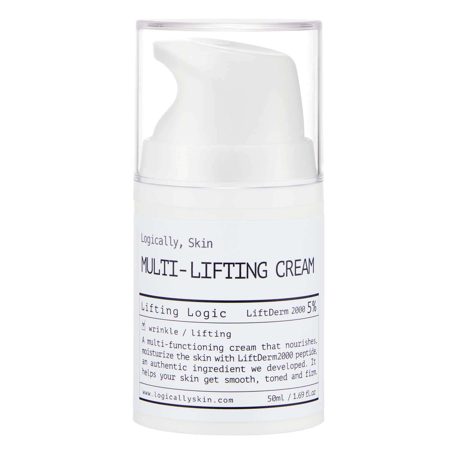 Logically, Skin - Multi-Lifting Cream - Hydratační krém na obličej s peptidy - 50 ml