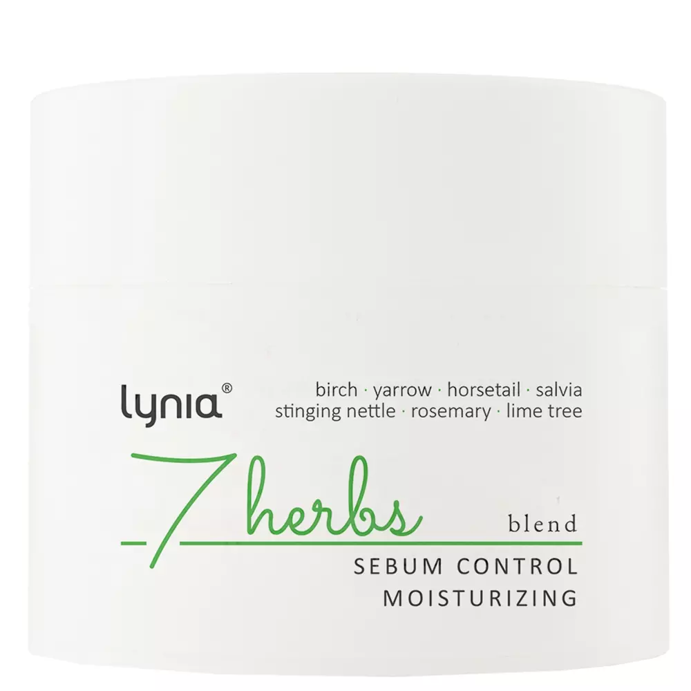 Lynia - 7 Herbs - Sebum Control, Moisturizing - Hydratační krém regulující kožní maz - 50 ml