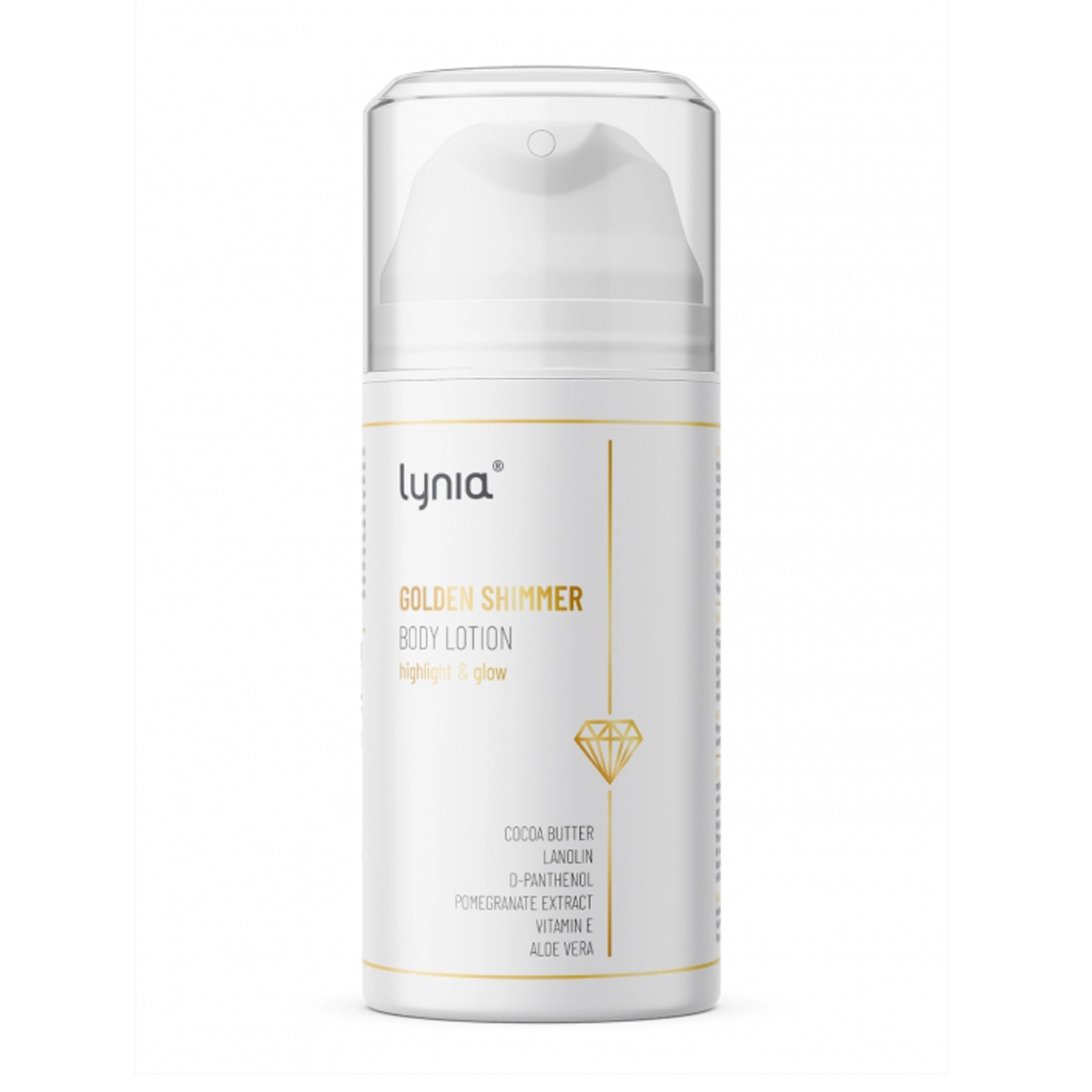 Lynia - Golden Shimmer Body Lotion - Zlatý tělový balzám - 100 ml