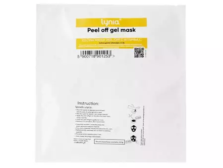 Lynia - Peel-off Gel Mask - Alginátová maska Peel-off ve formě gelu s vitamínem C - 50 g