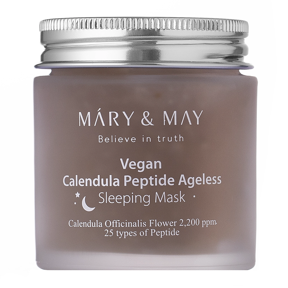 Mary&May - Calendula Peptide Ageless Sleeping Mask - Zklidňující a zpevňující noční maska - 110 g